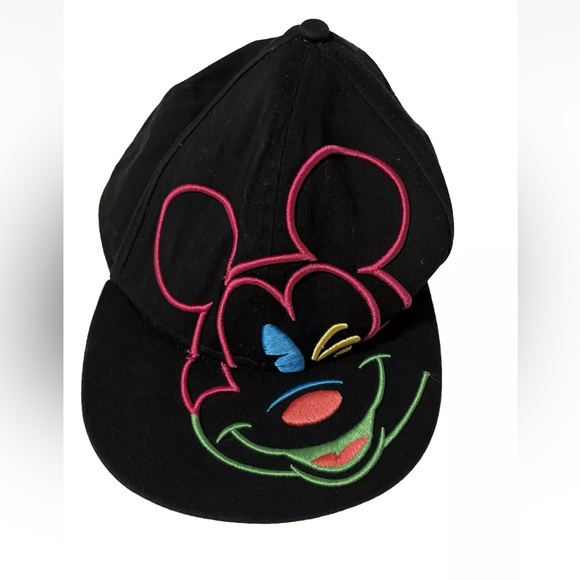 🎃🎃 Mickey Mouse Disney neon baseball cap hat - Picture 1 of 3